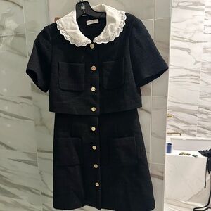 Sandro Black Mini Dress